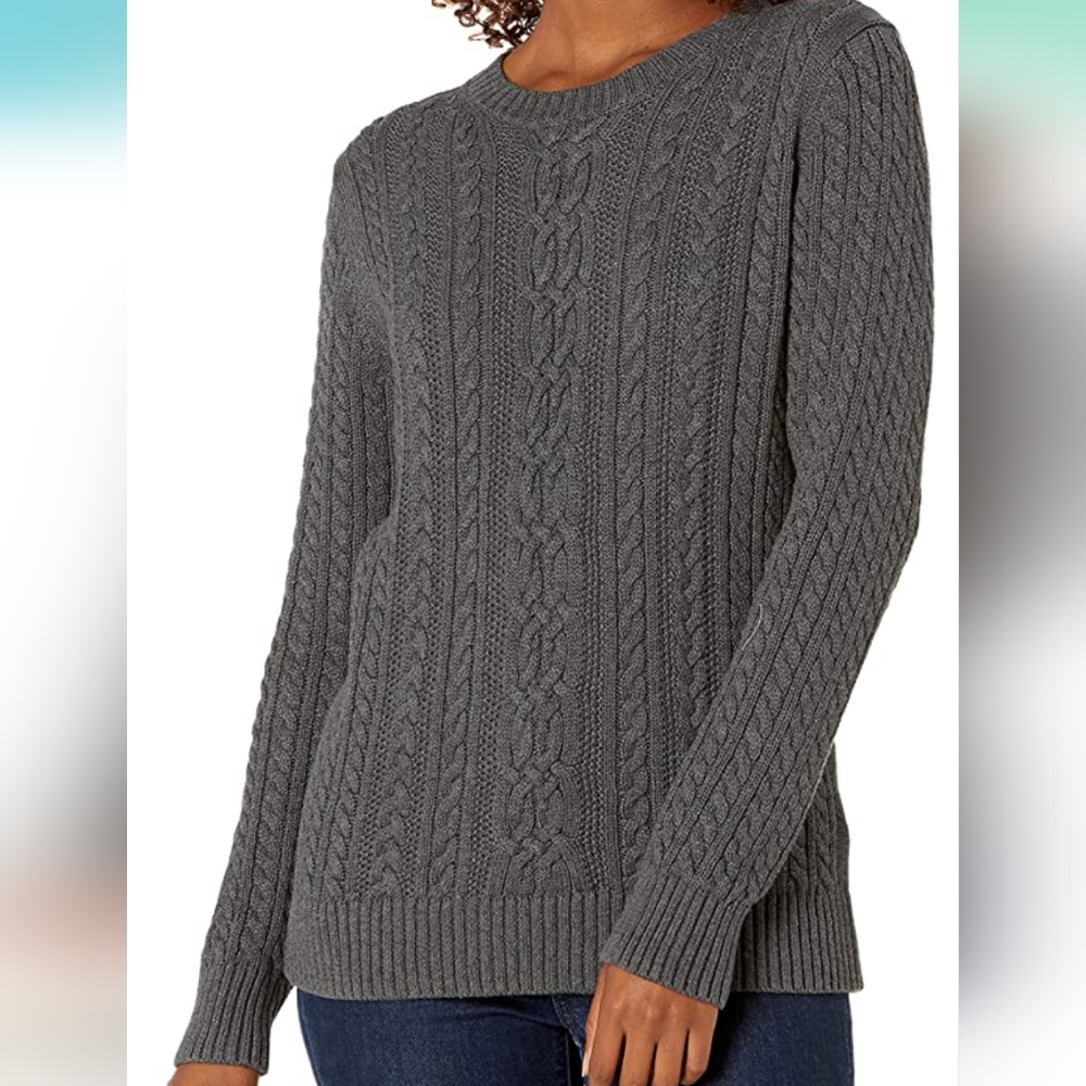 Amazon Essentials Thick Cable Sweater. Size Large - image 4